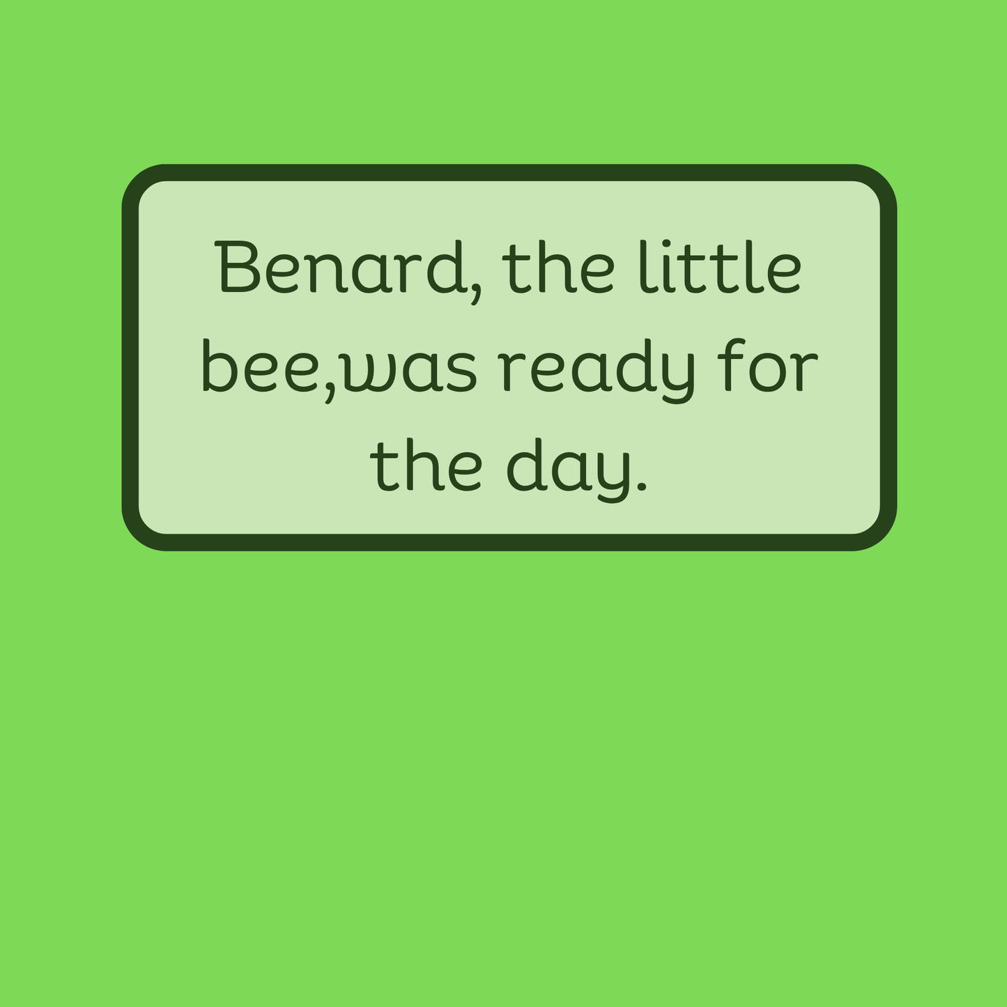 Bernard's Lesson: Participating in a Classroom