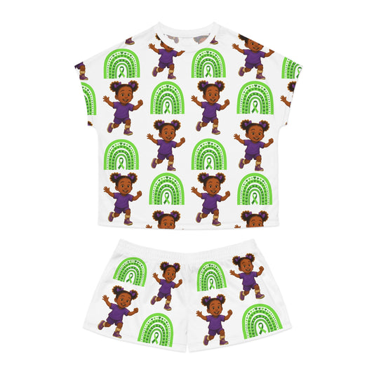 Maya Pajama Set with Rainbow Design